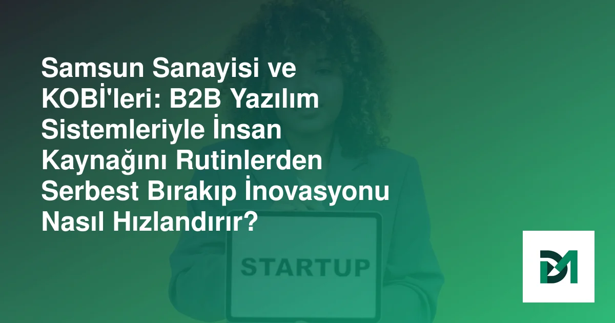 Samsun Sanayisi ve KOBİ'leri: B2B Yazılım Sistemleriyle İnsan Kaynağını Rutinlerden Serbest Bırakıp İnovasyonu Nasıl Hızlandırır?