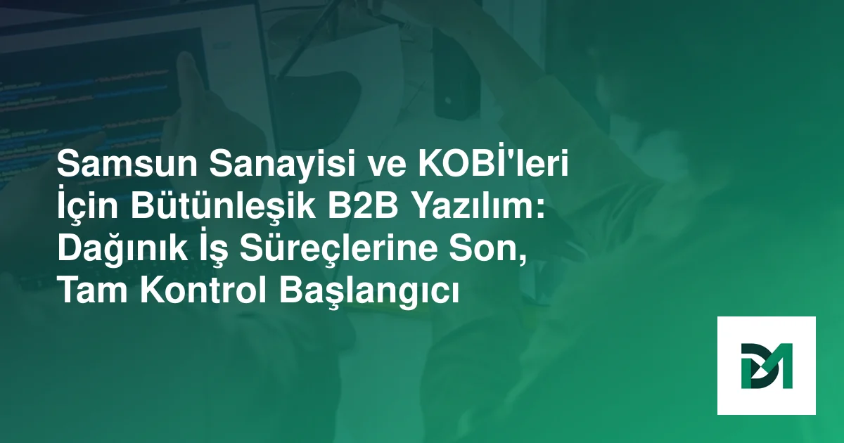 Samsun Sanayisi ve KOBİ'leri İçin Bütünleşik B2B Yazılım: Dağınık İş Süreçlerine Son, Tam Kontrol Başlangıcı