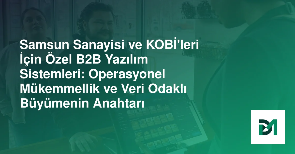 Samsun Sanayisi ve KOBİ'leri İçin Özel B2B Yazılım Sistemleri: Operasyonel Mükemmellik ve Veri Odaklı Büyümenin Anahtarı