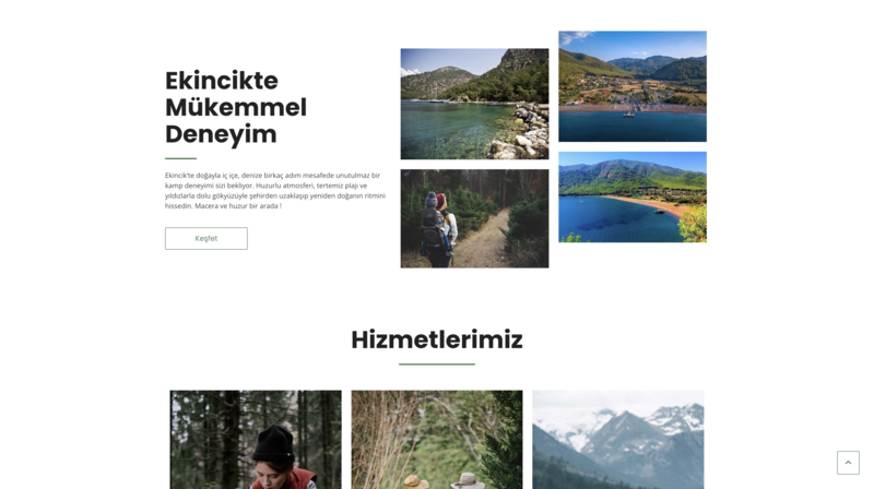 Ekincik Camping Tourism Website