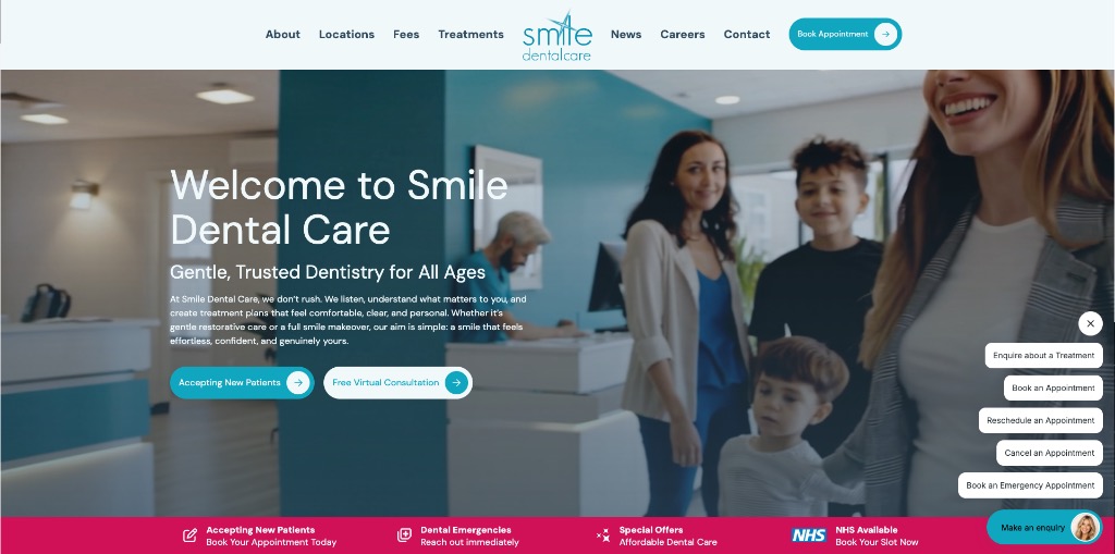 Smile Dental Care Website