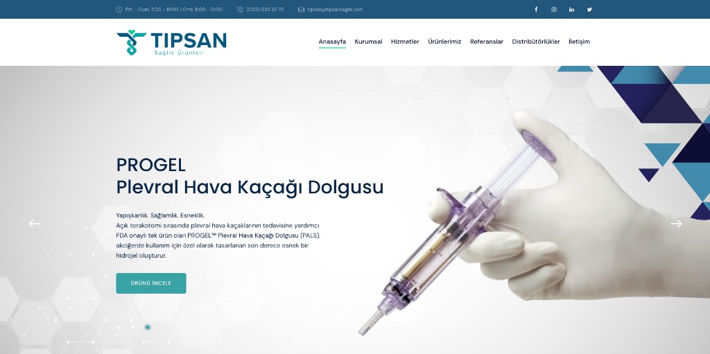 Tipsan Sağlık Website
